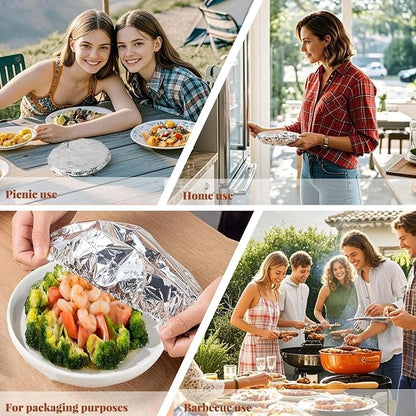 Food Cover Aluminum Foil Pack of 10